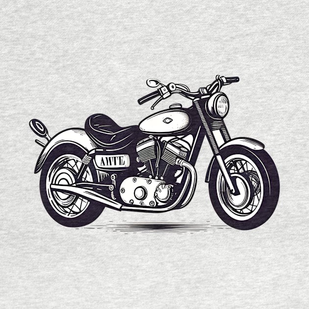 Classic motorcyle T-shirt by ragil_studio